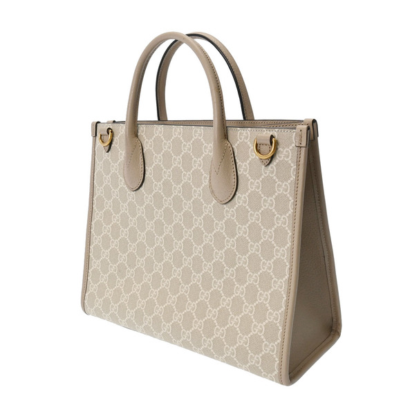 Gucci Interlocking GG Tote Bag Beige - Picture 2 of 9